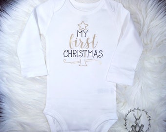 My First Christmas Onesie, Baby Christmas Onesie®®, Baby Girl Christmas, First Christmas Outfit Girl, 1st Christmas Onesie