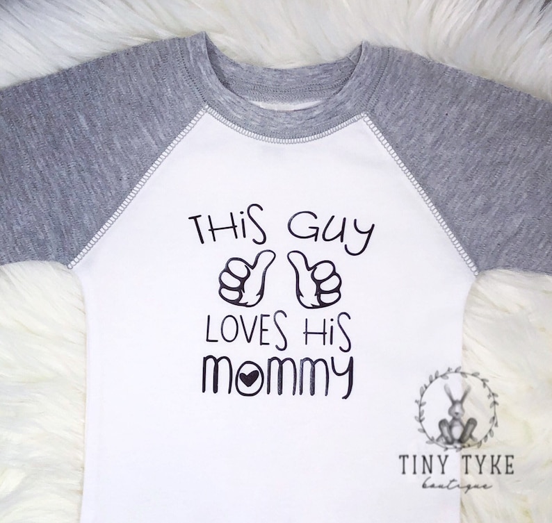 This Guy Loves His Mommy Mama's Boy Baby Boy Onesie® Etsy