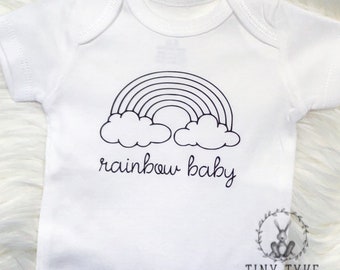 Rainbow Baby Bodysuit, Baby Boy, Baby Girl, Rainbow Baby Onesie®, Baby Gift, Baby Shower, baby after loss, IVF baby, Infant loss Onesie®