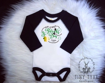 St. Patrick's Day Onesie®, 1st St. Patrick es Day, Irish Baby Onesie, Mein 1. St. Patrick's Day, Glück der Iren, Personalisierter Body