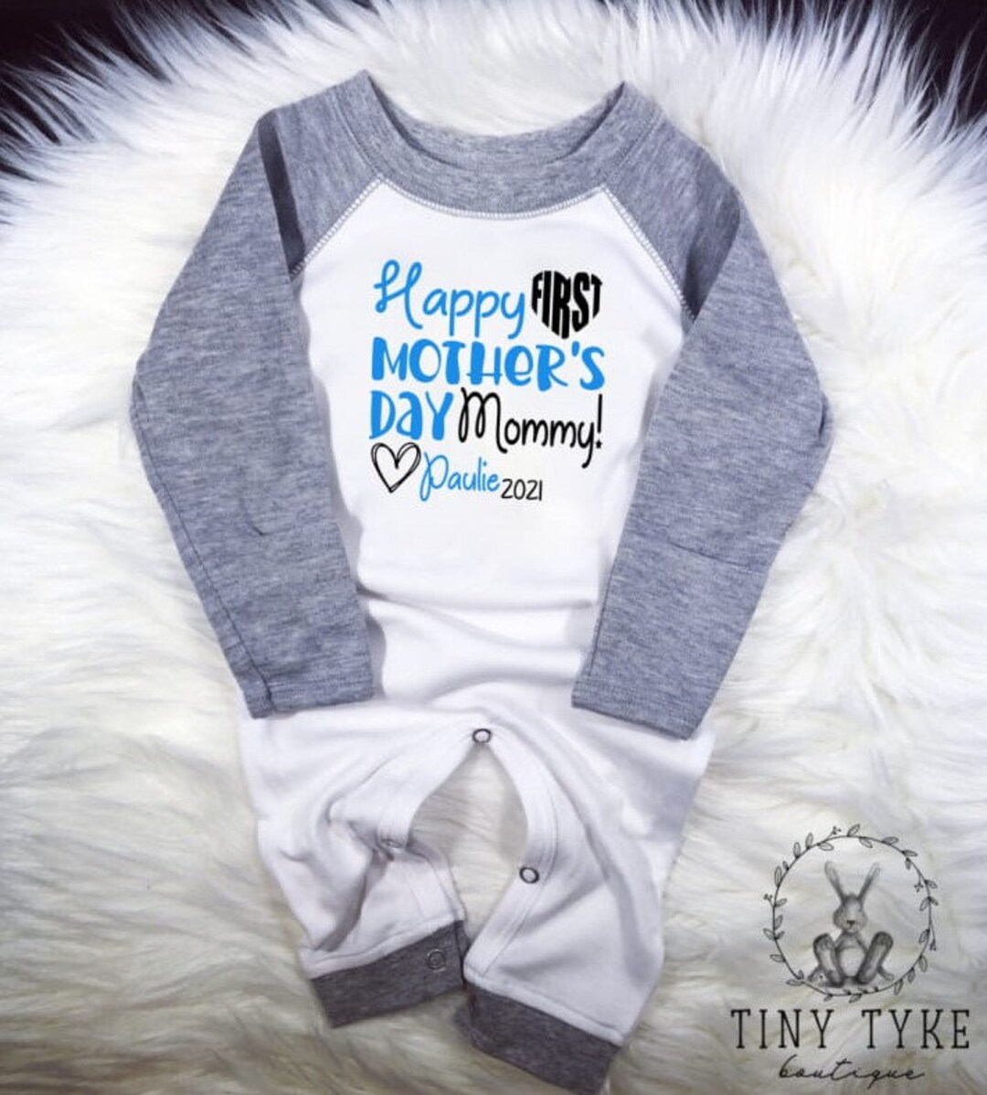 First Mothers Day, Happy Mothers Day Onesie, 1st Mother's Day Onesie ...