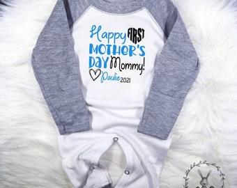 First Mothers Day, Happy Mothers Day Onesie, 1st Mother's Day - Main Image