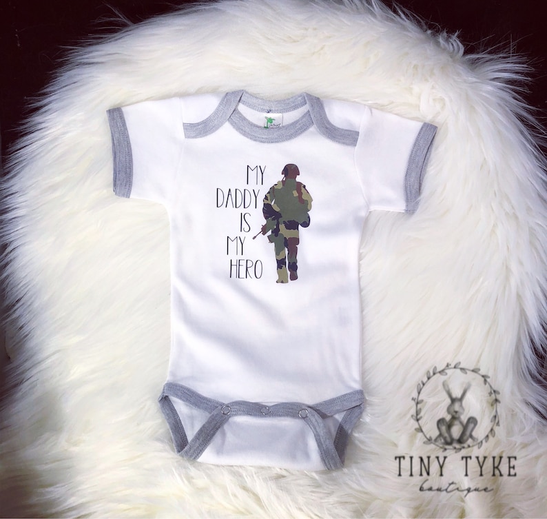 Funny brodé personnalisé gilet baby shower cadeau mon papa est mon héros peu