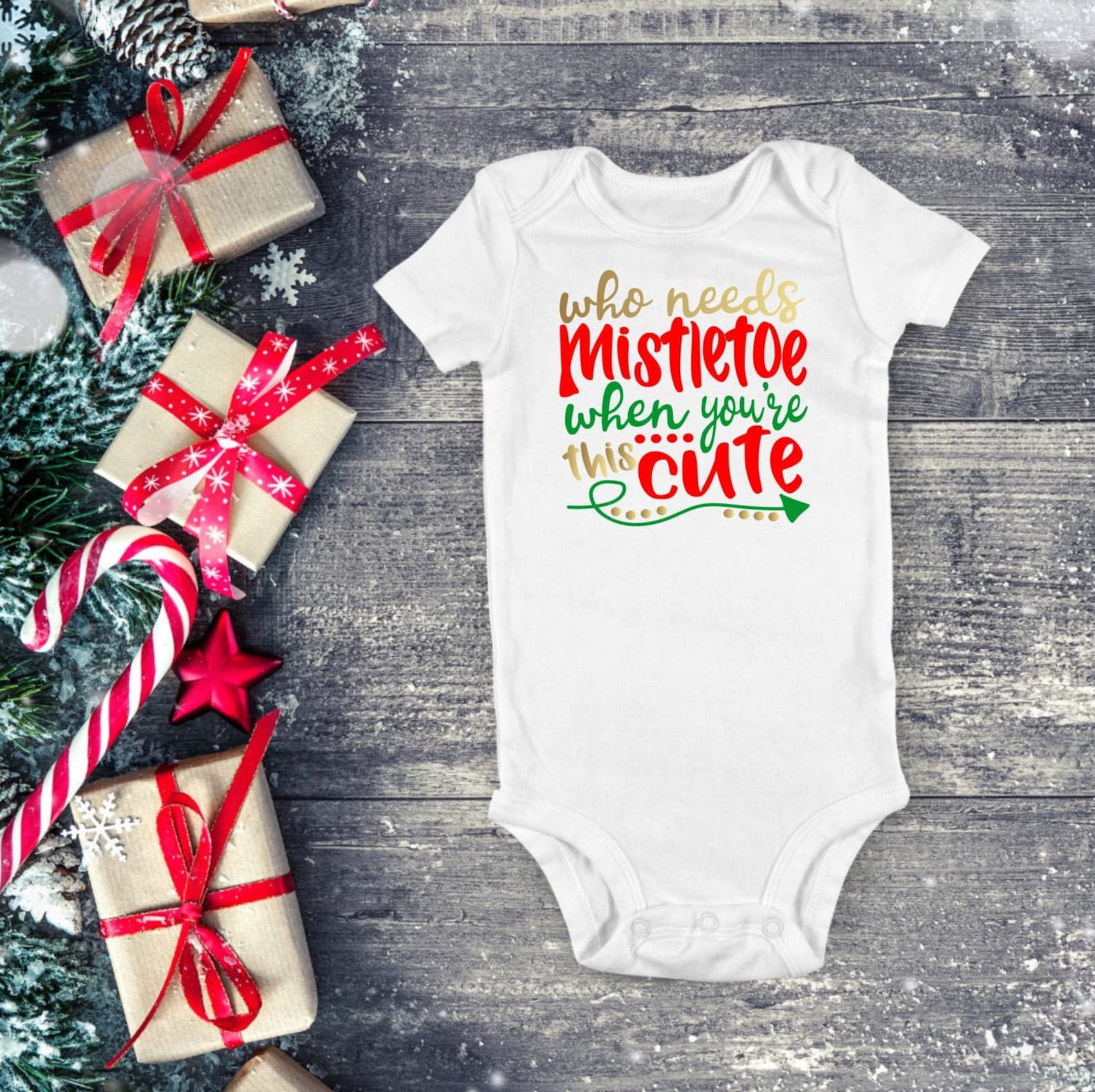 Baby Girl Christmas Onesie Baby Boy Christmas Onesie® Baby Etsy