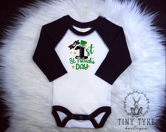St. Patrick's Day Onesie®, 1st St. Patrick es Day, Irish Baby Onesie, Mein 1. St. Patrick's Day, Glück der Iren, Baby Mädchen, Baby Boy