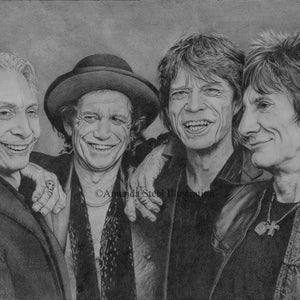The Rolling Stones A4 print