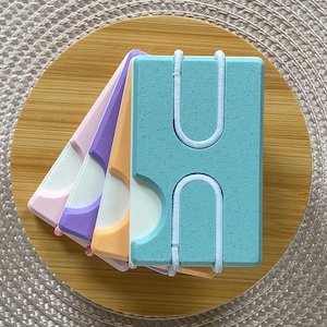Minimalistische Pastel Kaartenhouder - Lichtgewicht, Milieuvriendelijke Portemonnee | Perfect Cadeau voor Hem & Haar