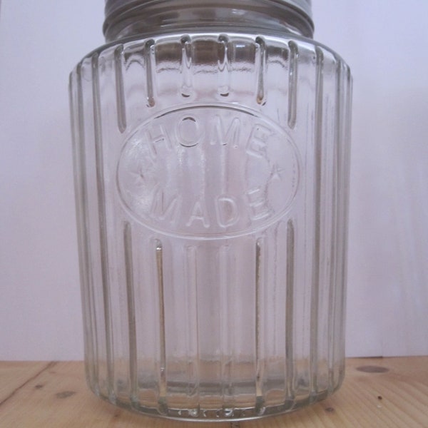 Vintage Style Large Glass Storage Jar - Biscuits Cookie Sweets Candy Jar - NEW