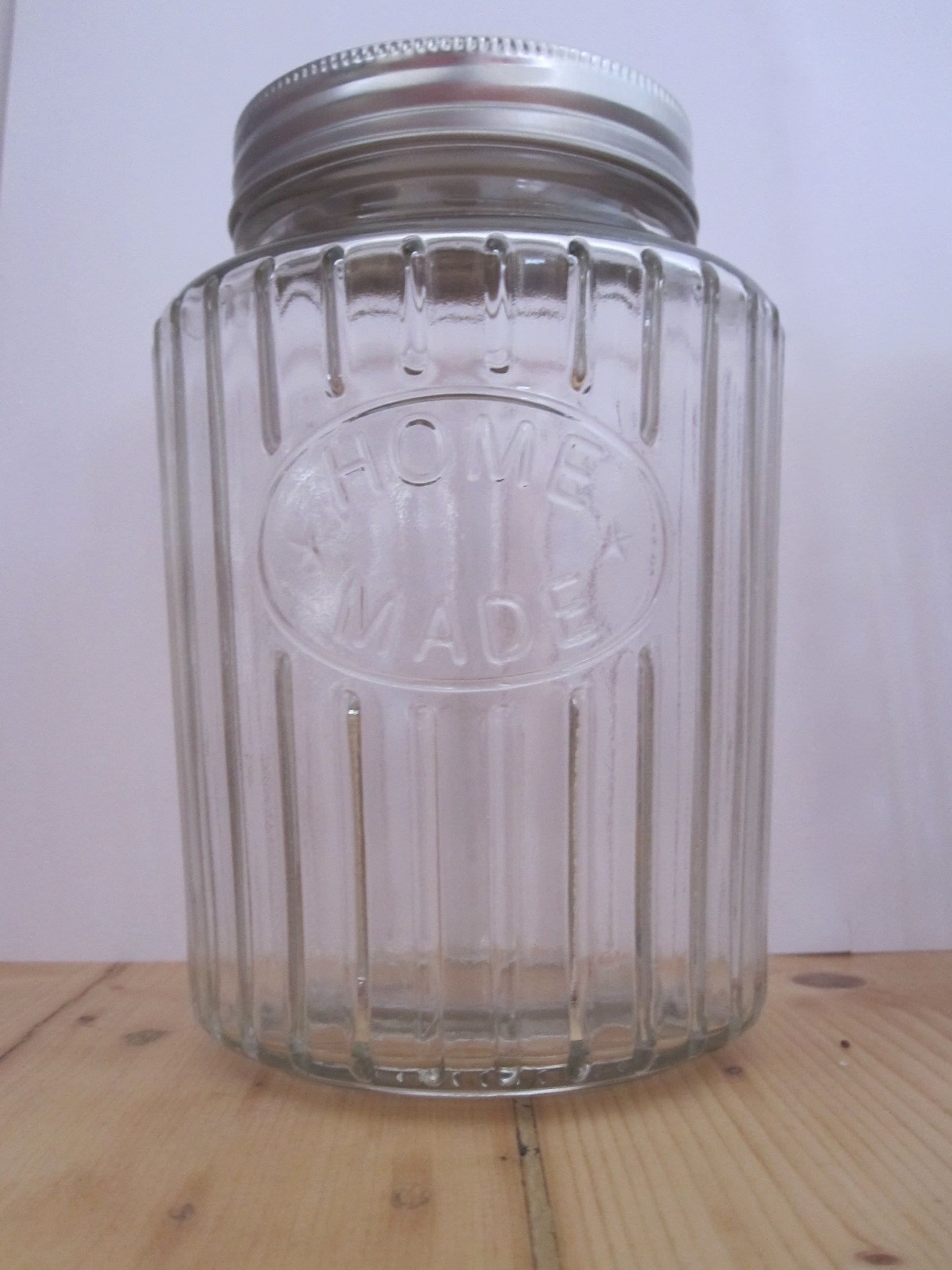 Glass Cookie Jar Medium 7-3/8 x 10in  Glass cookie jars, Jar, Glass jars  with lids