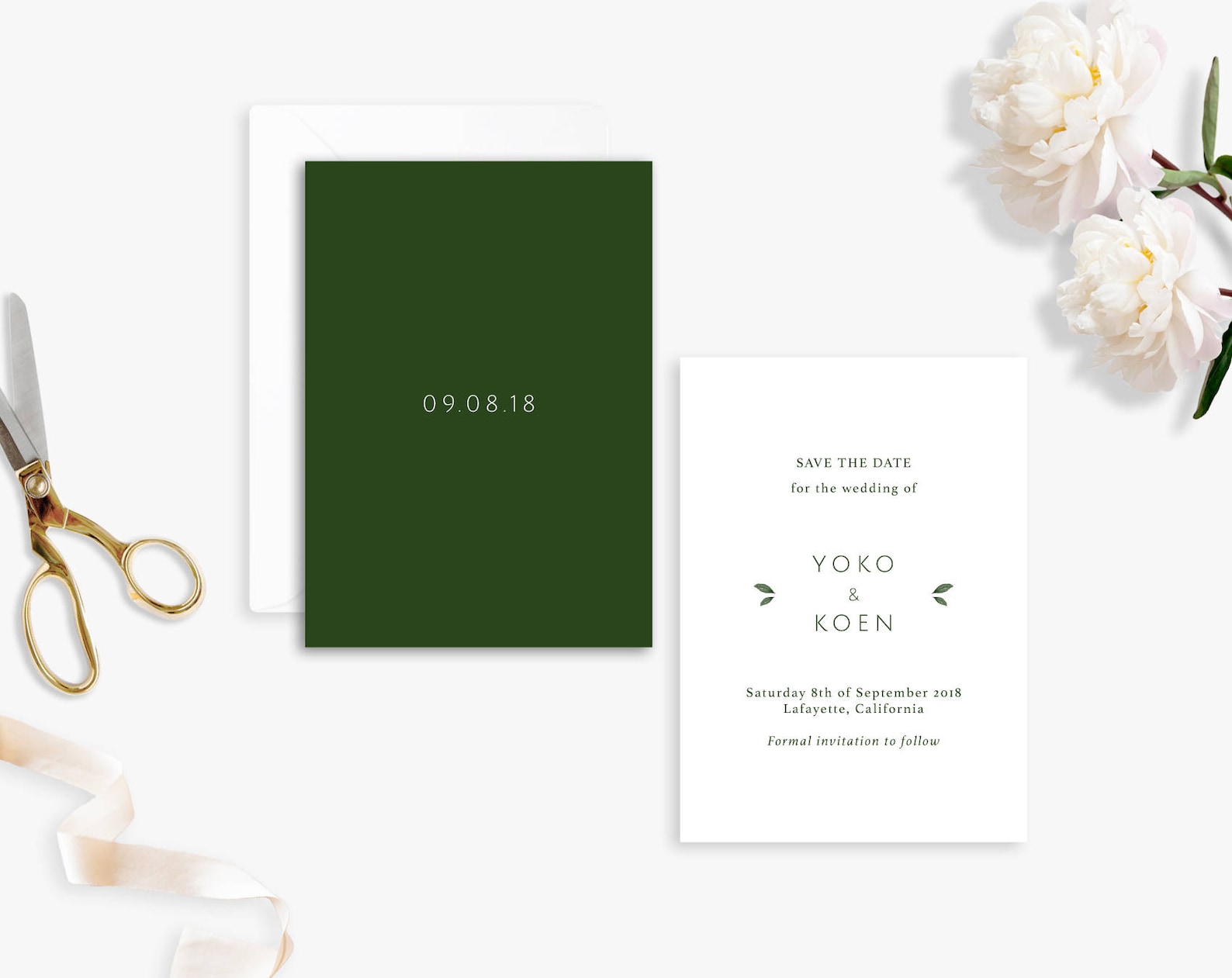 Wedding Invitation Suite Printable Wedding Invitation Leaf Etsy