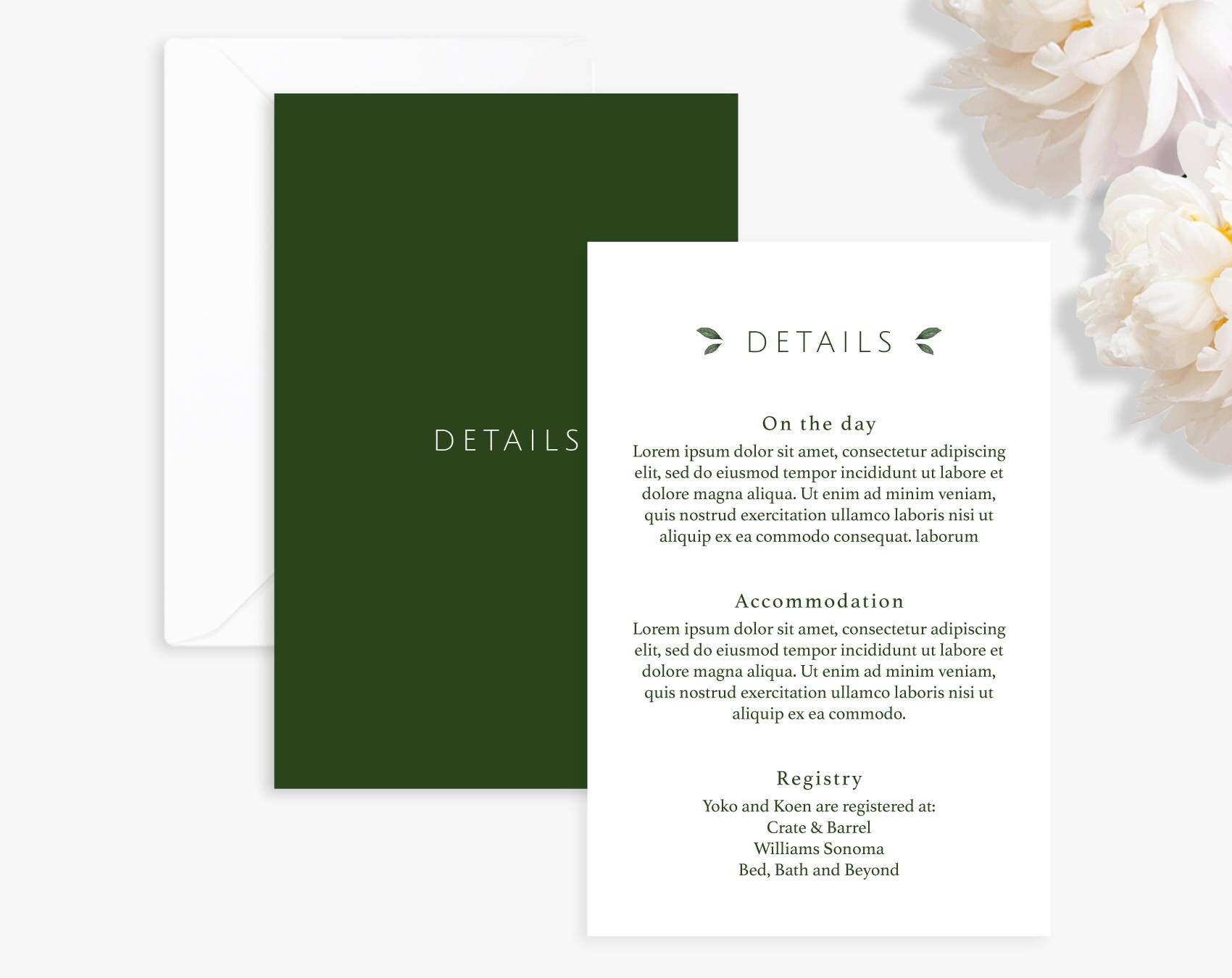 Wedding Invitation Suite Printable Wedding Invitation Leaf Etsy