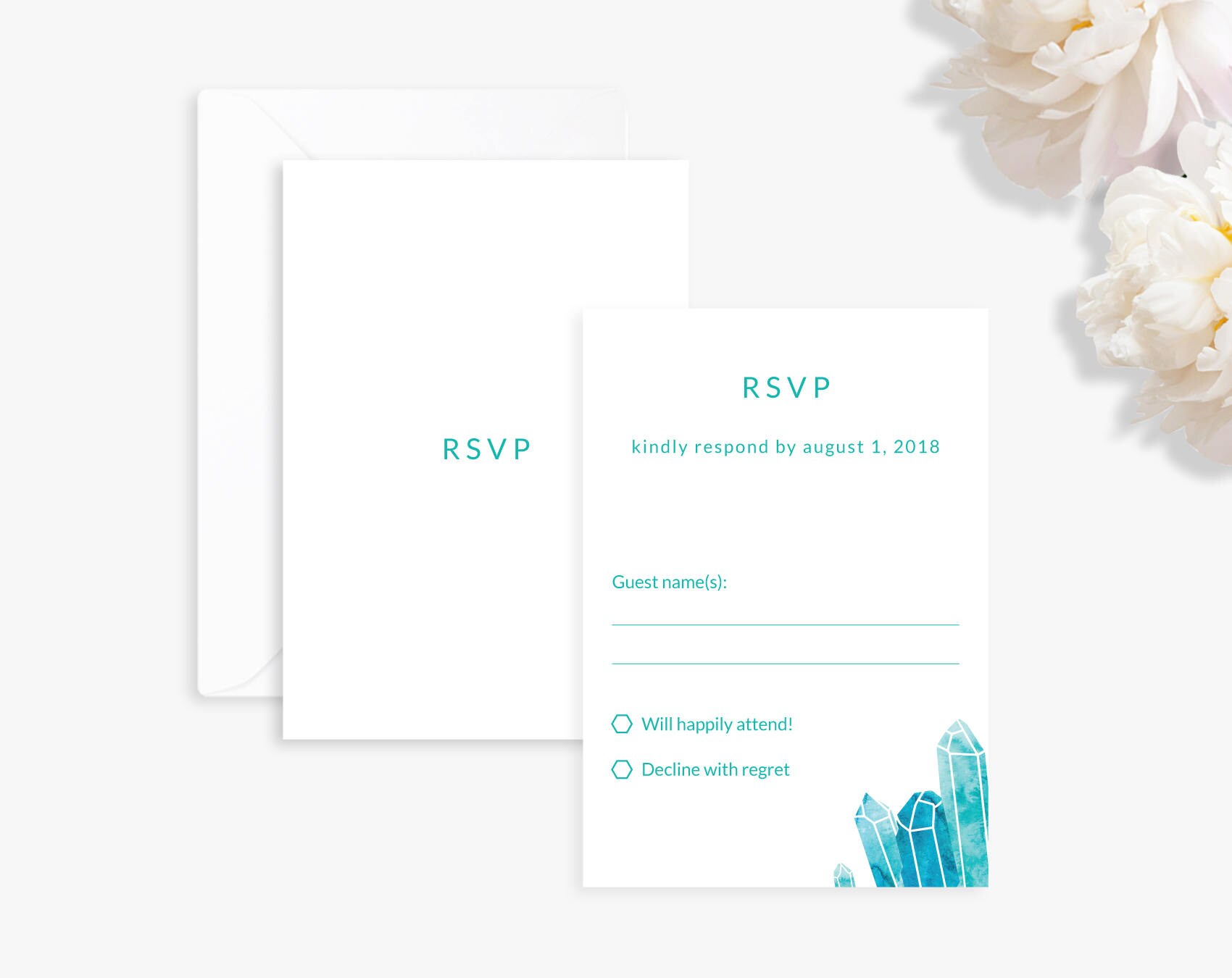 Wedding Invitation Suite, Printable Wedding Invitation, Crystal Wedding ...