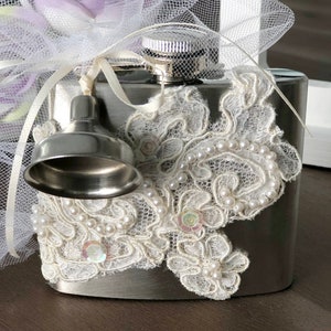 Lace Wedding Flask