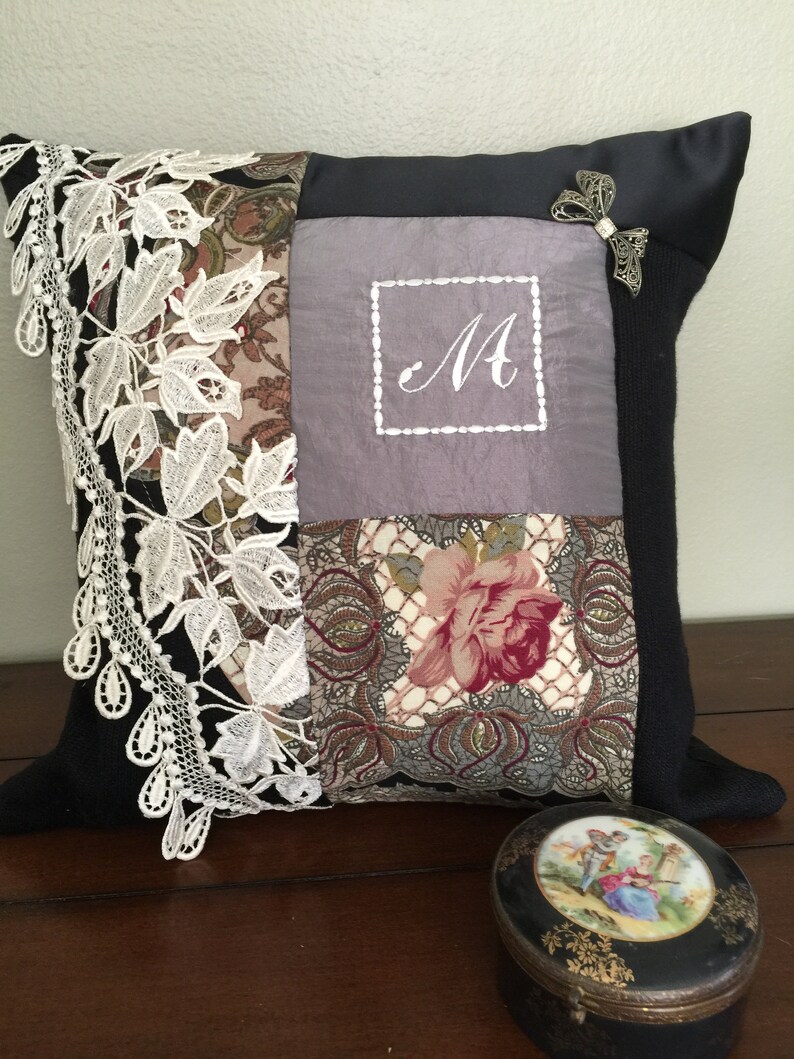 Memory Pillows Keepsake Pillow Custom Made Monogrammed In Etsy