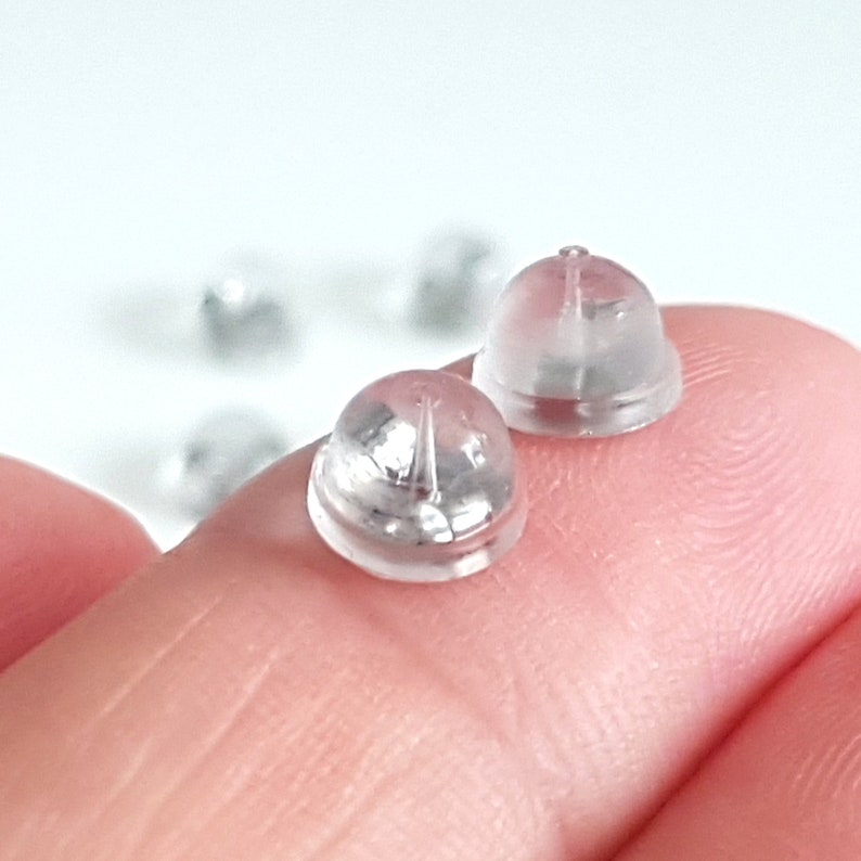 Hardened silicone earring back Clearance