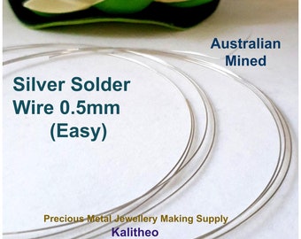 Silver Solder Wire - Easy 0.5mm per Meter / 50cm | Australian Seller | Sterling Silver