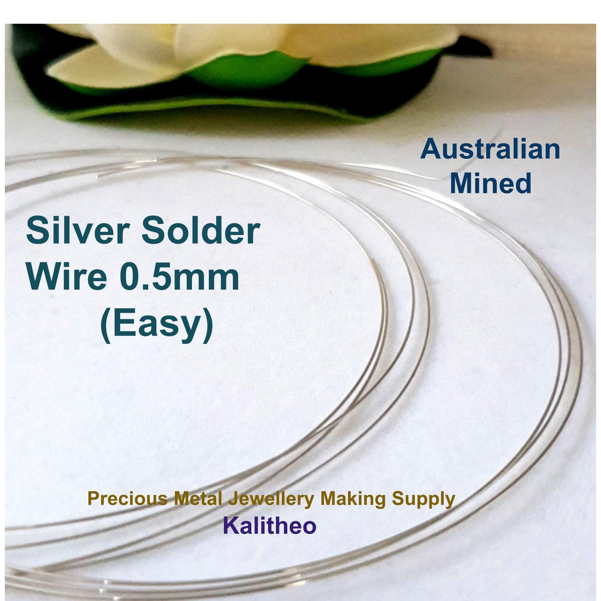 Silver Solder Wire Easy 0.5mm per Meter / 50cm Australian Seller Sterling  Silver 