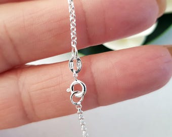 Rollo Finished Chain | Genuine Sterling Silver 925 | Necklace, Pendant | Jewellery Making Supply