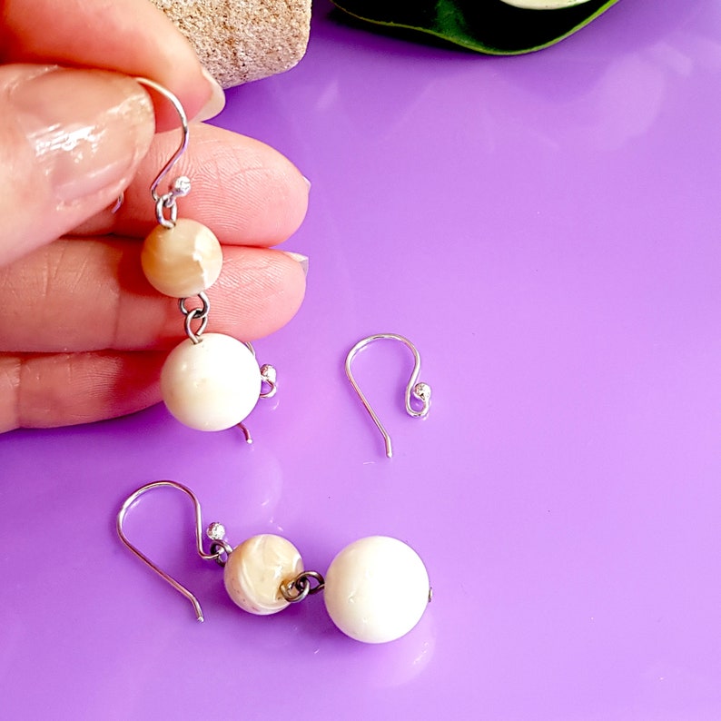Handmade Argentum 940 Sterling Silver Ear Hooks: Shepherd Hook Style image 10