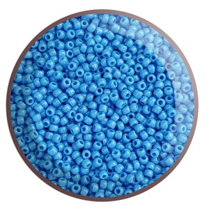 Cornflower Blue Opaque Round 11/0 TR-43D Toho Seed Beads 10g & 30g - Australian Seller
