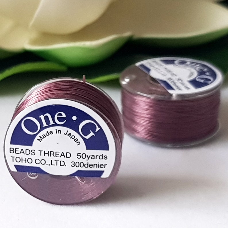 Mauve One-G 50Yards Quality Beading Thread by Toho Australian Seller PT-50-16 image 4