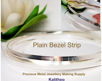 Wire - Plain Bezel Strip Fine Silver 999 for Bezel Setting Rings | Australian Seller | Jewellery Making Wire Supply - FS-PBstrip