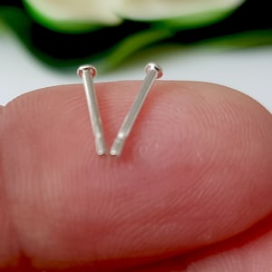 Earring Posts 2.0mm Solid Sterling Silver 925 - Earring Findings - Australian Seller - SS-002EP2