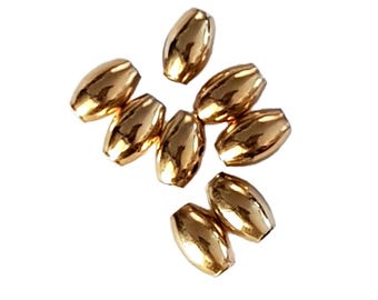 14k Gold Filled Oval Beads 4x6 | Beading Essentials