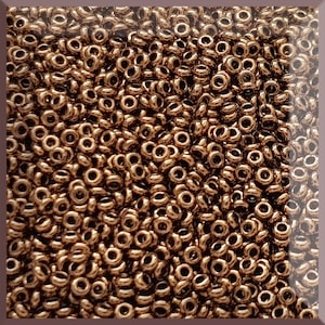 May include: A close-up image of a large quantity of small, round, copper-coloured beads. The beads are arranged in a random pattern, creating a textured surface.