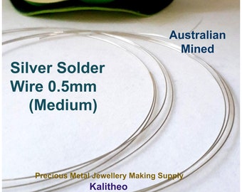 Silver Solder Wire - Medium 0.5mm per Meter / 50cm | Australian Seller | Sterling Silver