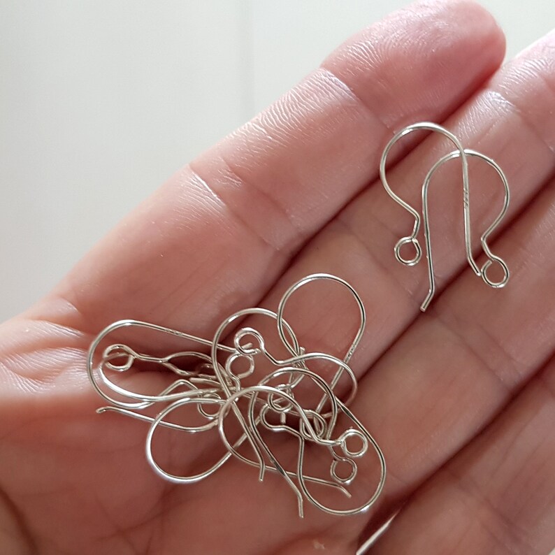 Earring Hooks Sterling Silver 925 Ear Hooks/wires Earring Etsy Australia