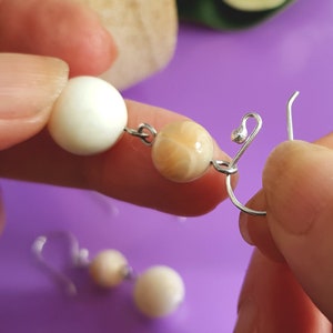 Handmade Argentum 940 Sterling Silver Ear Hooks: Shepherd Hook Style image 9
