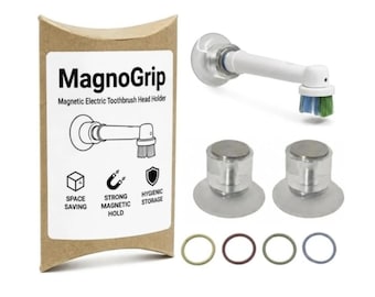 Magnetic Oral-B Electric Toothbrush Head Holder, Wall Mounted Organizer Stand (Pack of 2)