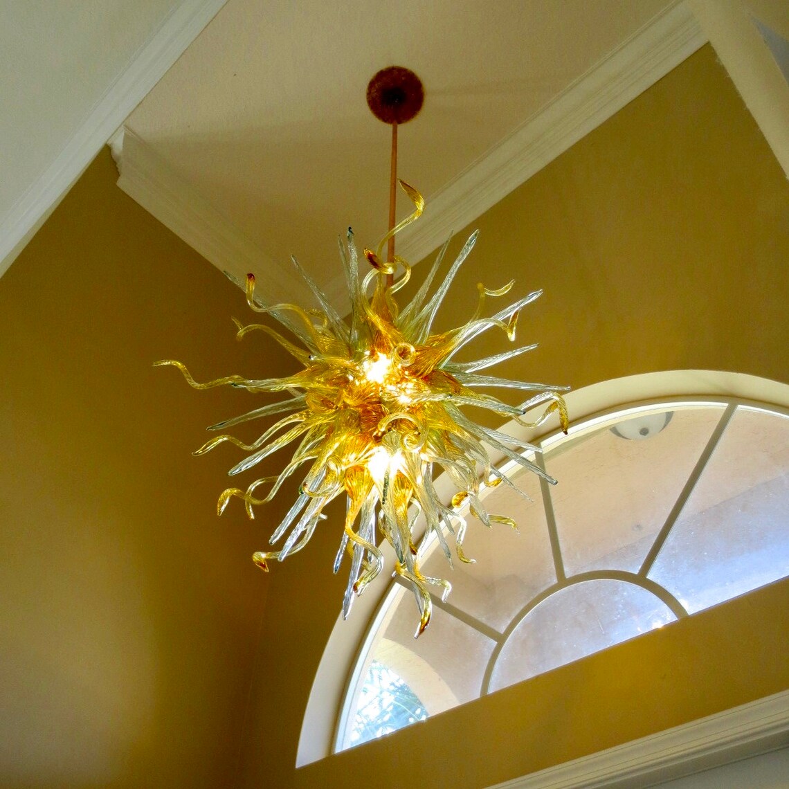 Blown Glass Chandelier / Lighting / Chandelier / Pendant Light / Art