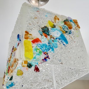 Blown Glass Pendant Light / Chandelier / Lighting / Pendant Lighting / Crystal / Art Glass Lighting