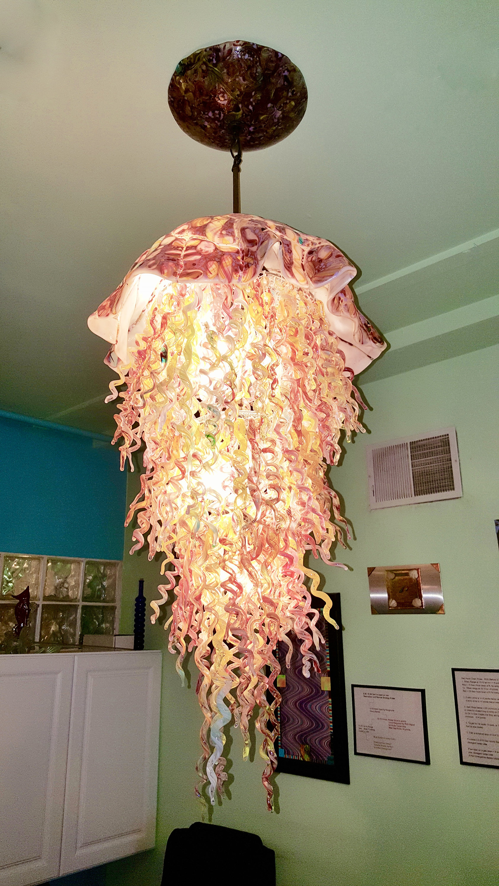 Jellyfish Chandelier / Chandelier / Lighting / Blown Glass / Etsy
