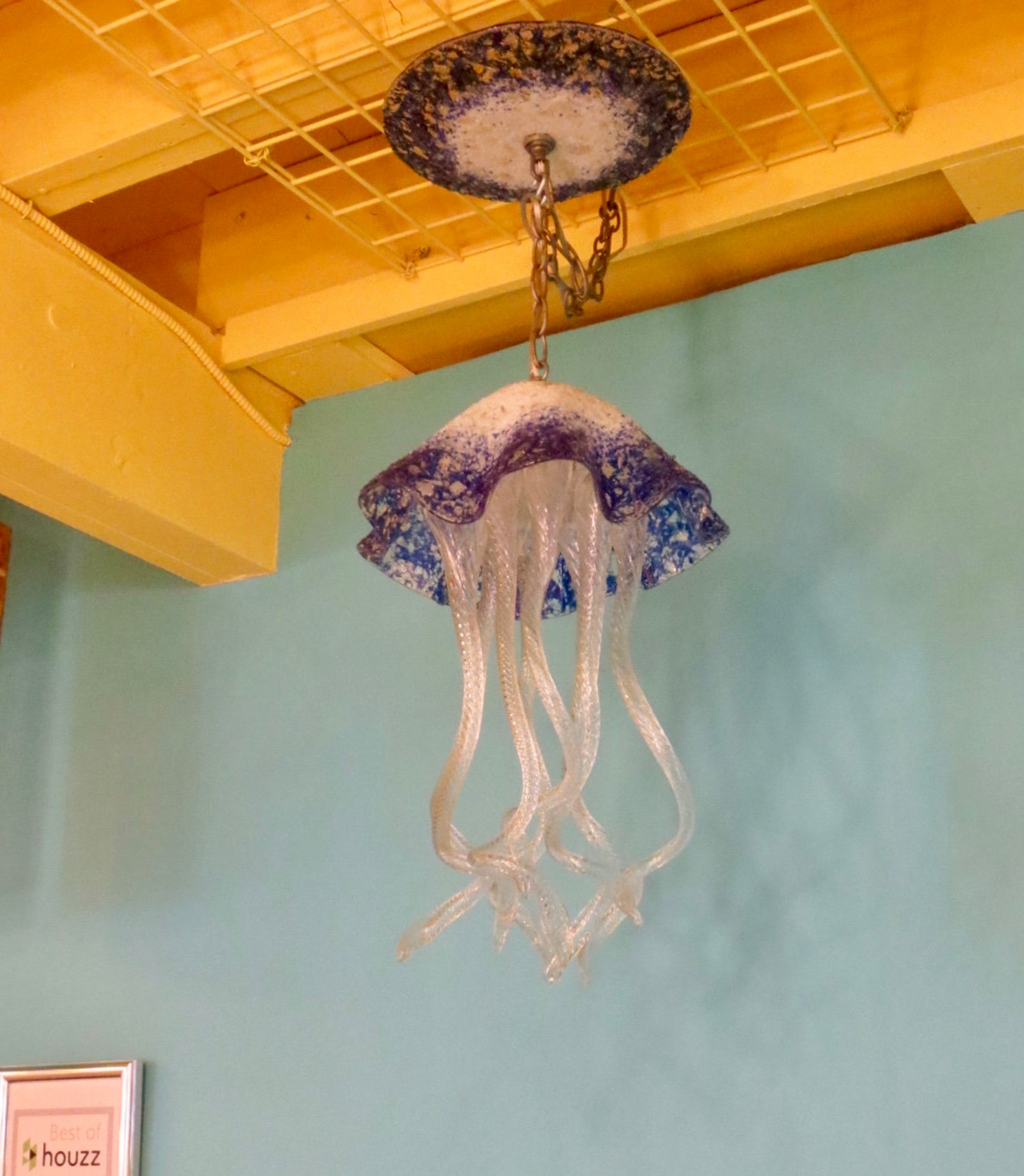 Jellyfish Pendant Light / Chandelier / Lighting / Blown Glass / Pendant ...
