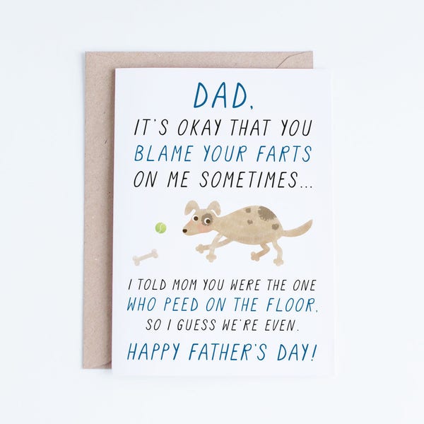 Pet Dad Printable, Fathers Day Cards Instant Download, Funny Dad Card From the Dog, Cards For Him, Gifts for Him, Dog Dads, Dog Lovers