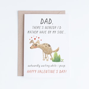 Carte de Saint-Valentin imprimable, carte de Saint-Valentin pour papa chien drôle à téléchargement immédiat, du chien, pour mari, petit ami, papa toutou, bébé fourrure