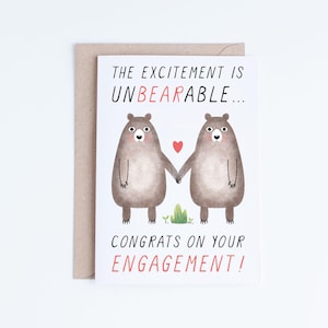 Tarjetas de compromiso imprimibles, tarjetas de boda digitales, descarga instantánea de tarjetas de felicitaciones, tarjeta de compromiso divertida, gay, lesbiana, heterosexual, osos