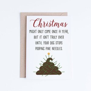 Druckbare Weihnachtskarten für Hundeliebhaber, lustige Weihnachtskarten Download, Hundepapa, Hundemama, Weihnachtskacke, unhöfliche Karten, für ihn, für sie
