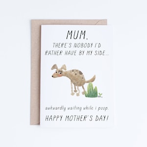 Sofortiger Download Druckbare Muttertagskarten, Muttertagskarte, vom Hund, Geschenke für sie, Hundemamas, Hundeliebhaber, Muttersonntag