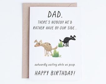 Pet Dad Printable, Birthday Cards for Him Instant Download, Funny Dad Card From the Dogs, Cards For Him, Gifts for Him, Dog Dads, Labradors