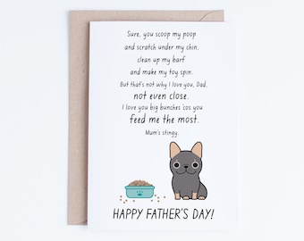 Pet Dad Printable Fathers Day Cards Instant Download Funny | Etsy