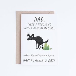 Afdrukbare vader, vaderdagkaarten direct downloaden, grappige vaderkaart van de hond, kaarten voor hem, cadeaus voor hem, hondenvaders, zwarte honden