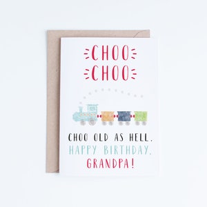 Birthday Cards for Grandpa Printable, Birthday Card from Grandbaby Instant Download, Funny Birthday For Him, From Grandson, Granddaughter