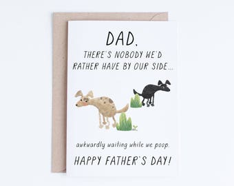 Pet Dad Printable, Fathers Day Cards Instant Download, Funny Dad Card From the Dogs, Cards For Him, Gifts for Him, Dog Dads, Dog Lovers