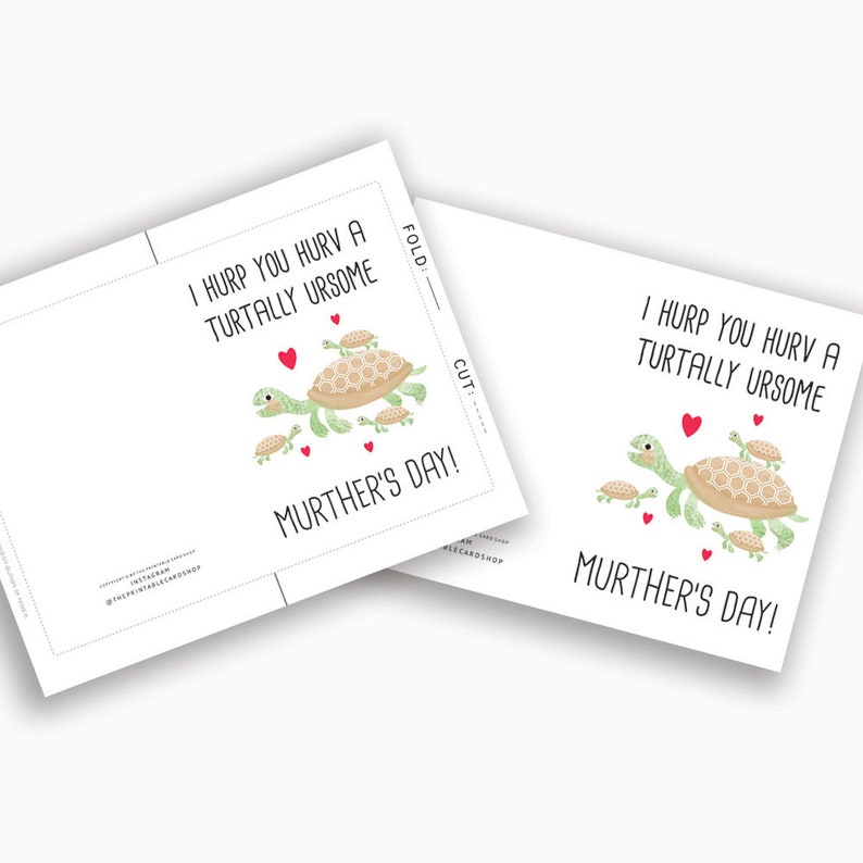 Printable Mothers Day Cards Instant Download Funny - Etsy