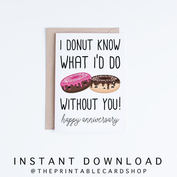Anniversary Cards Instant Download Funny Printable | Etsy