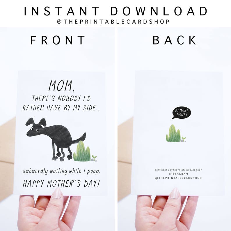 Printable Mothers Day Card Instant Download, Funny Mother's Day Card ...